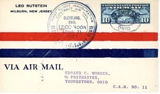 FFC CAM 11 AAMC 11S1 Cleveland to Youngstown Ohio April 21, 1927 - Worden