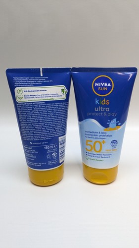 2x NIVEA SUN Crema Solare Bambini Proteggi e Gioca Ultra SPF50+ 150ml x 2 - Foto 4 di 20