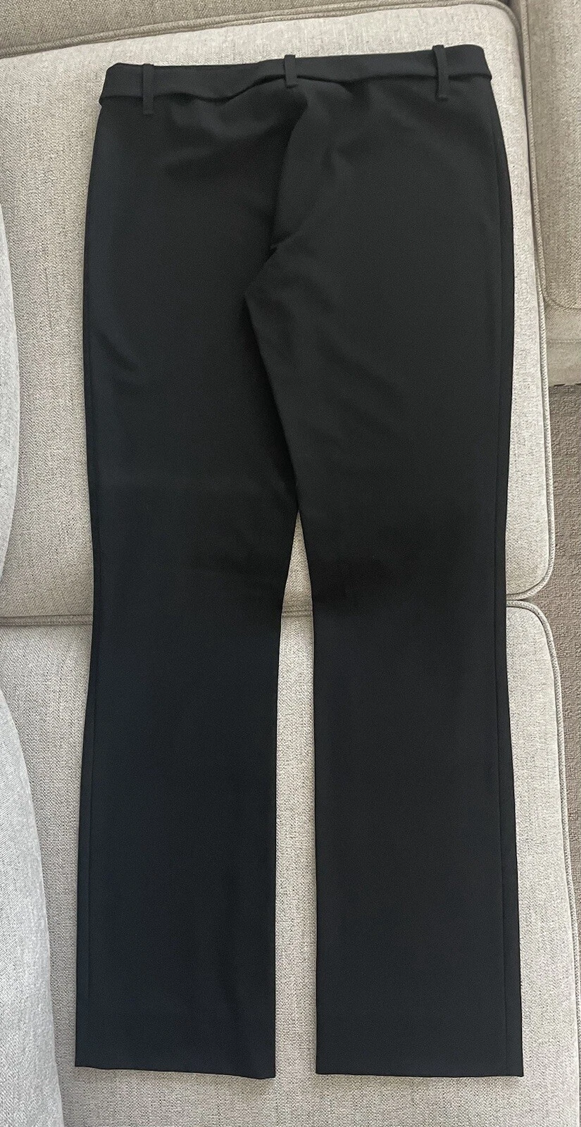 NUOVO SENZA ETICHETTE VJC VERSACE DONNA PANTALONI ELEGANTI NERI CON CINTURA TAGLIA 44