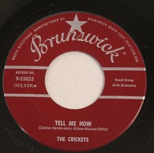 Buddy Holy The Crickets 45 rpm Record Maybe Baby & Tell Me How