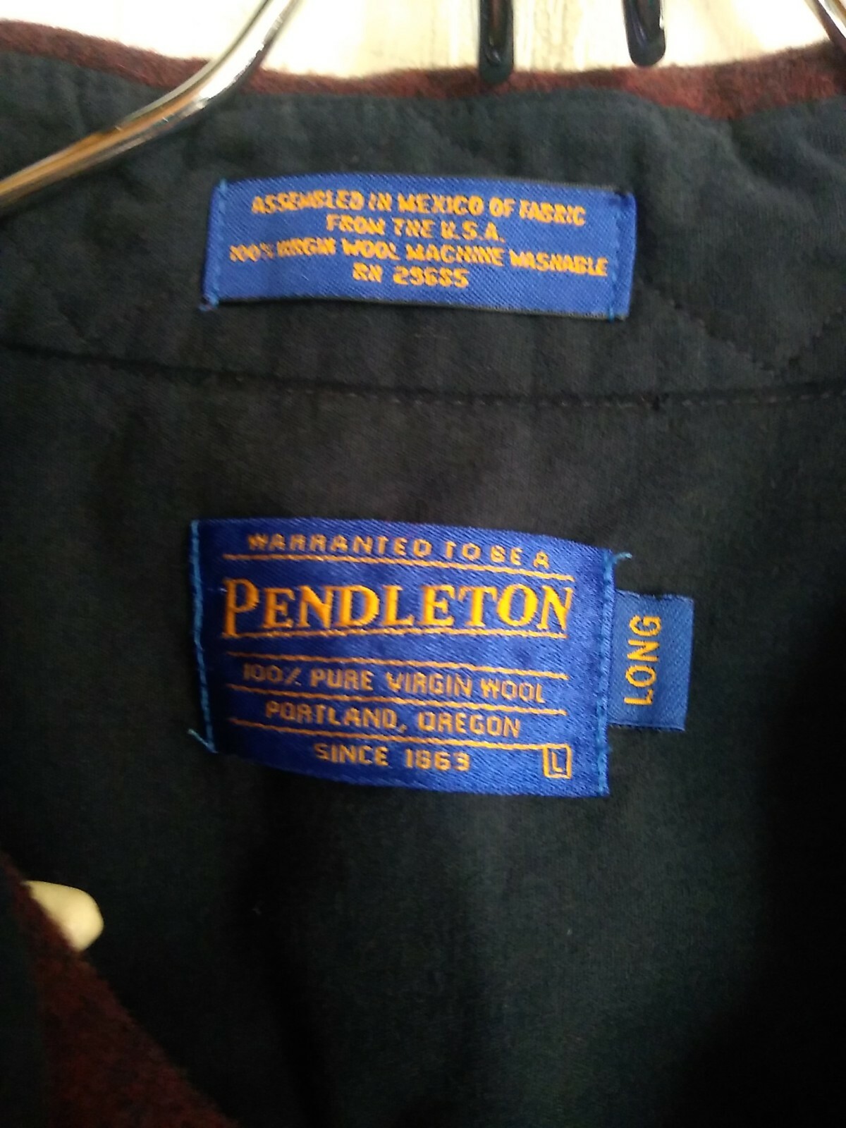 Pendleton 100% Pure Virgin Wool Button Up Shirt L… - image 5