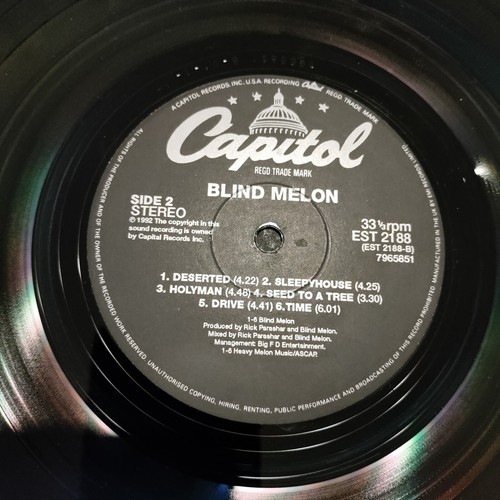 Blind Melon s/t 1992 UK 1st pressing - play-graded True Mint! - Picture 4 of 5