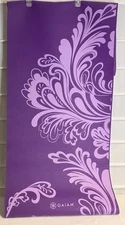 Gaiam Purple Print Non-Slip Yoga Mat 68" x 24" x 3MM EC!