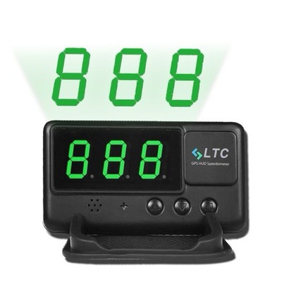 LTC Digital Universal Car HUD GPS Speedometer Overspeed Alarm