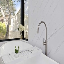 Carrara Marble 1m x 2400mm x 10mm Shower Wall Panel, Easy To install Wall Panels