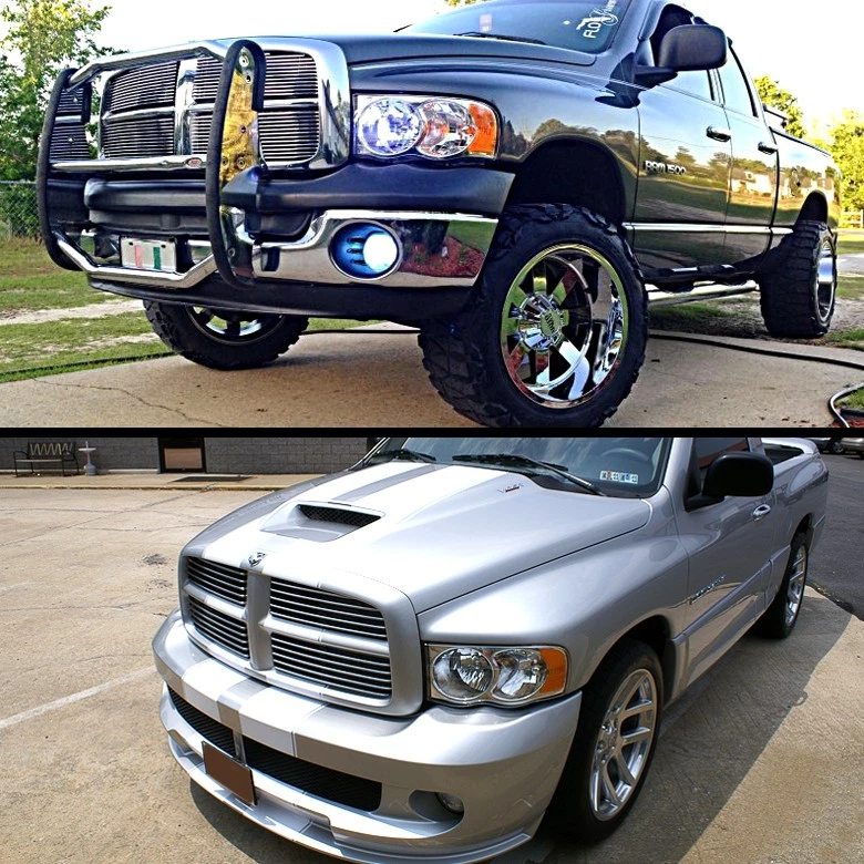 2002 2003 2004 2005 Dodge Ram 1500 2500 3500 Headlights Aftermarket Left+Right - Image 2 of 4