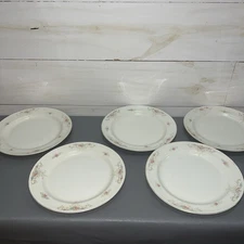5 Vintage China Homer Laughlin Eggshell Nautilus -Rochelle Luncheon Plate 9-3/4”