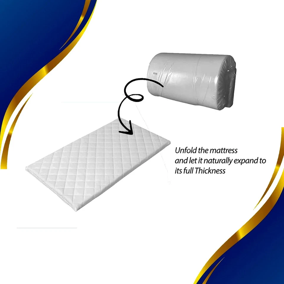 NEW TUTTI Bambini CoZee Bedside Crib Replacement Mattress Breathable 80.5x51x5cm - Image 3 of 4