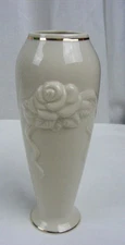 Vintage China 5" Lenox Bud Vase Cream Color rose Boquet