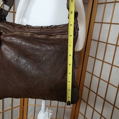 Civico93 Italian Woven Leather Crossbody Shoulder Bag Boho  display picture 3
