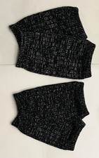 No Boundaries Black Sparkling Knit Leg/ Boot Warmers 2 pairs