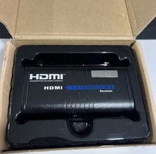 AGPTEK HDMI Extender RX Receiver Unit Unused Untested Black Compact Video Device