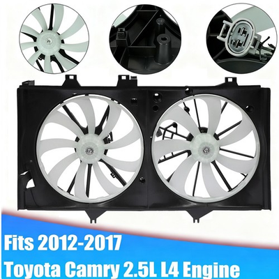 #ad AC Dual Condenser Radiator Cooling Engine Fan For 2012 2017 Toyota Camry 2.5L L4 $57.80