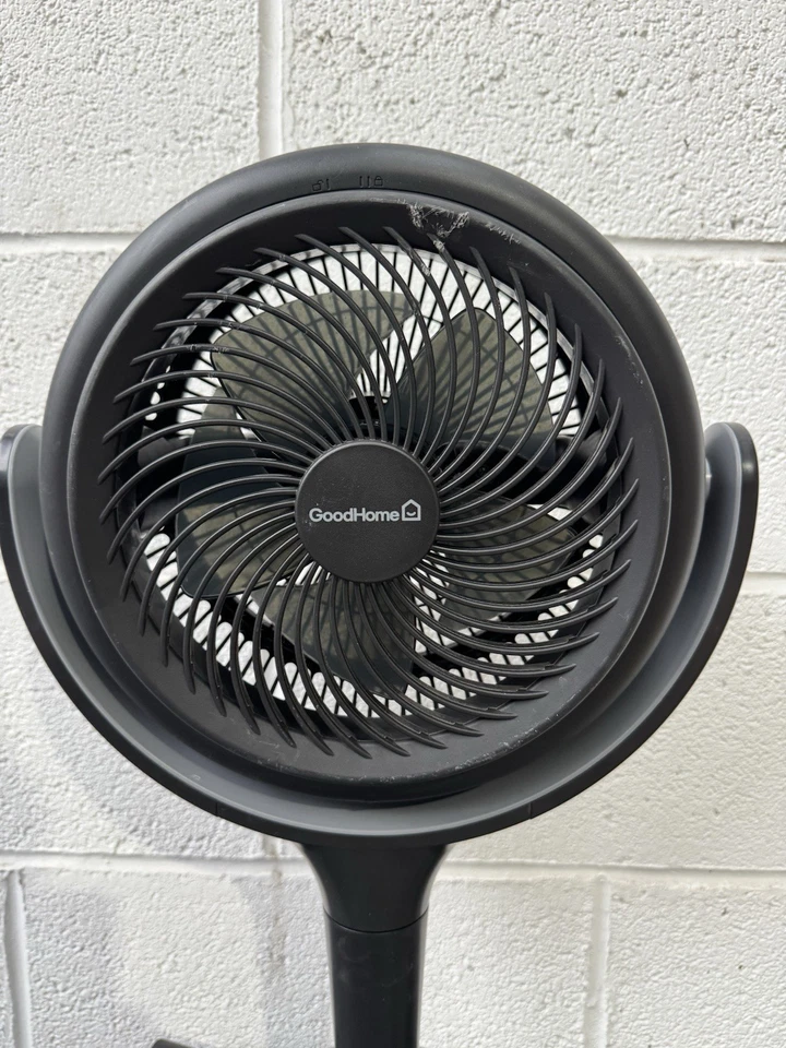 GoodHome 20cm  8" Pedestal fan Without Remote Control - 12 Speed-(No Remote) - Image 3 of 4