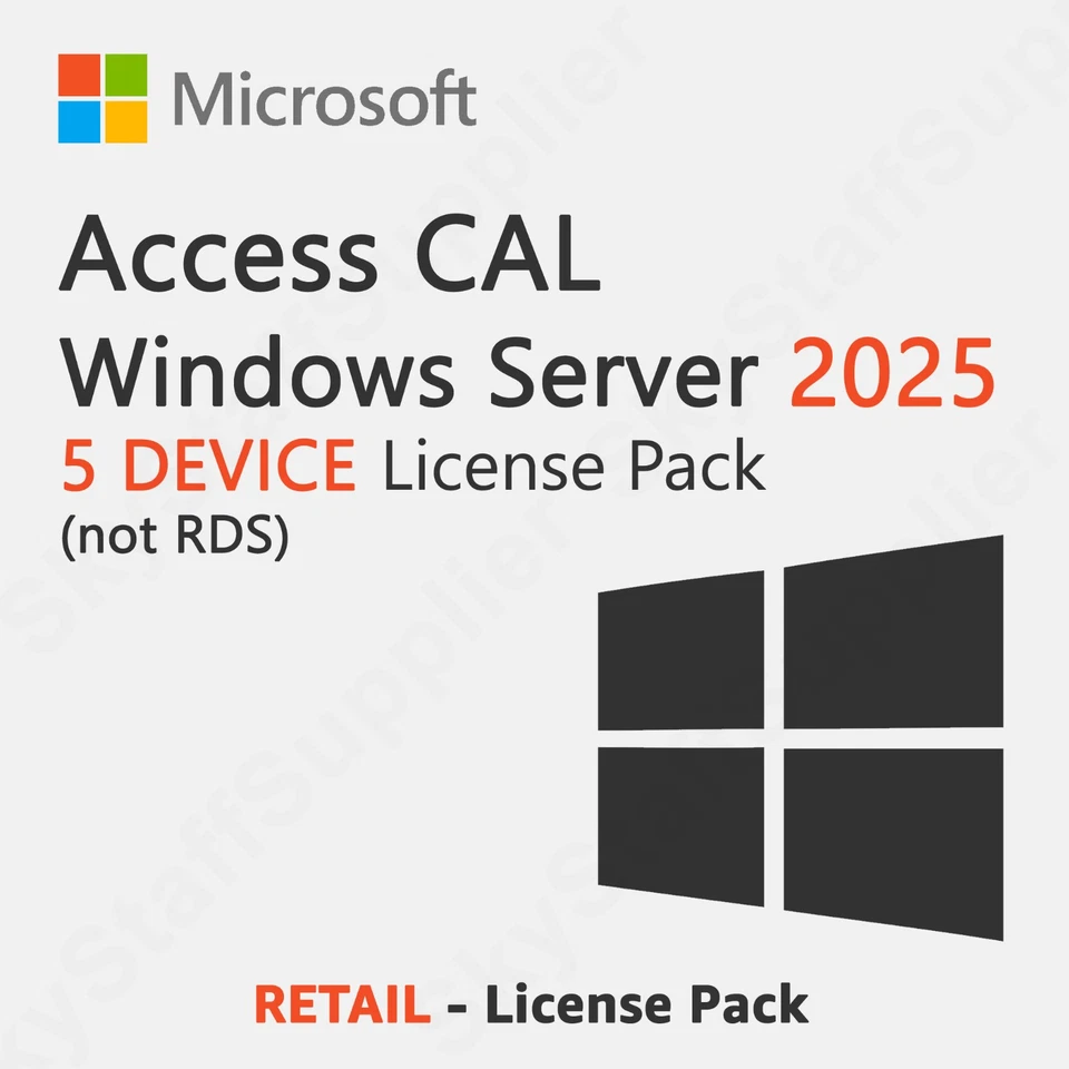 Microsoft Windows Server 2025 - 5 Device Client Access Licenses (CALs) BRAND NEW - Image 4 of 4
