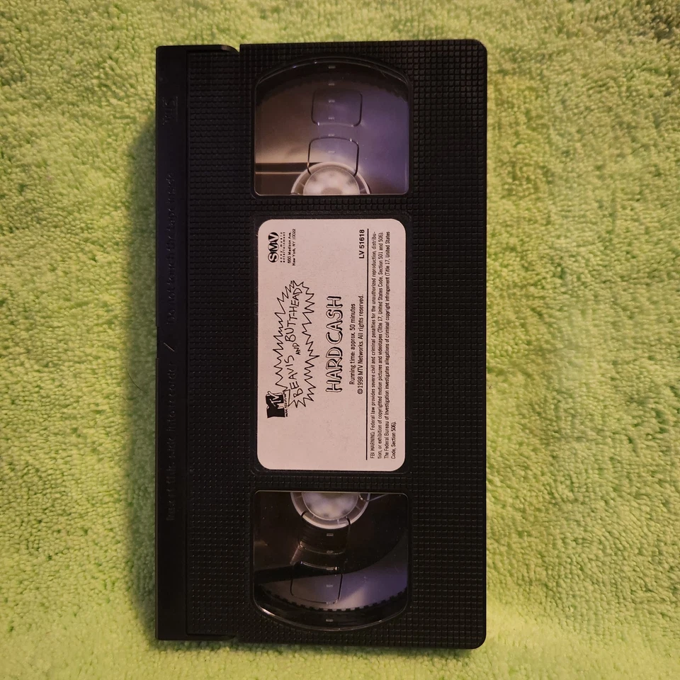 Beavis and Butt-Head Hard Cash (VHS, 1998) MTV Mike Judge Animated Comedy HTF Foto 3 de 4