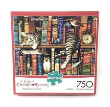 Multicolor 750 Piece Jigsaw Puzzle 24x18 Cats by Charles Wysocki