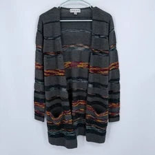 Knox Rose Cardigan Womens Size 10 Open Front Aztec Western Boho Tribal