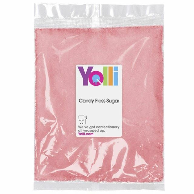 Pink Candy Floss Sugar 100g Cherry Flavour