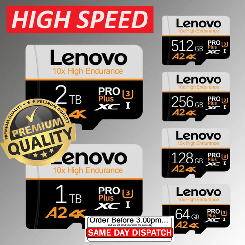 Micro SD Memory Card High Speed Class 10 A2 U3 - 64GB 128GB 256GB 512gb 1TB 2TB