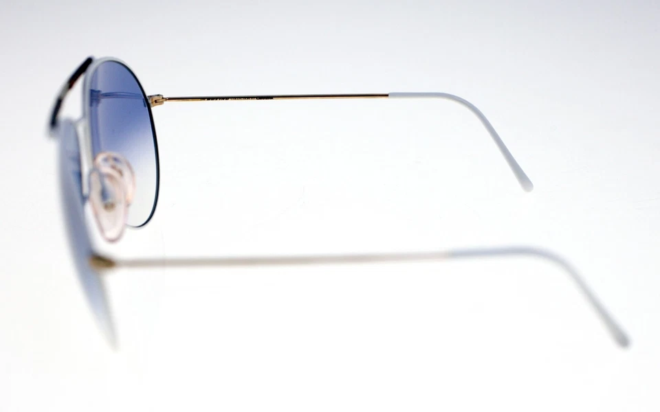 Gafas de sol pequeñas blancas/doradas The Boeing Collection by Carrera 5706 70 - circa años 80 Foto 4 de 4