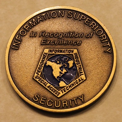 Information Superiority Security DoD Air Force Challenge Coin