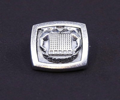 Vintage handmade sterling silver brooch pin, stamped sterling CTO 