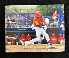 CARLOS DE LA CRUZ Signed Autographed 8x10 Baseball Photo Philadelphia Phillies