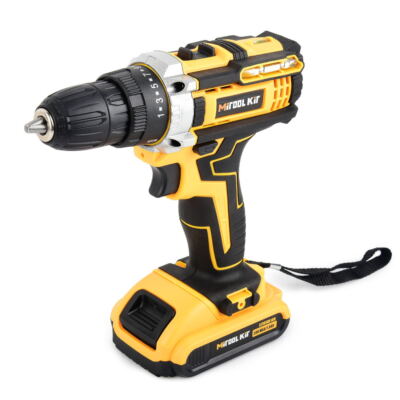 W/Battery 20V Cordless Drill Combi Driver High Power Electric Screwdriver Set US