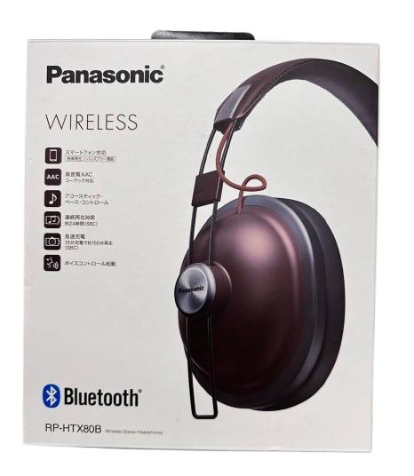 Panasonic RP-HTX80B Wireless Headphones Acoustic Bass Panasonic RP-HTX80B Wireless Headphones Acoustic Bass