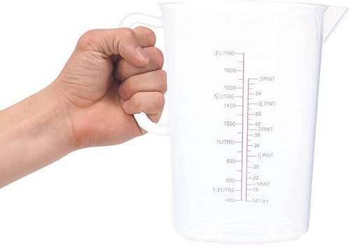 Messkanne Kunststoff Küchenleiste Polypropylen Messkanne 0,5L 1L 2L 3L 5L - Bild 7 von 11