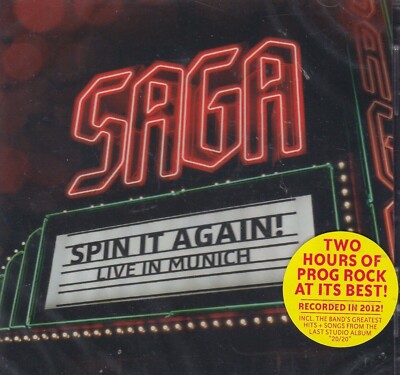 Saga / Spin It Again - Live in Munich (2 CDs, NEU! Original verschweißt, NEW)