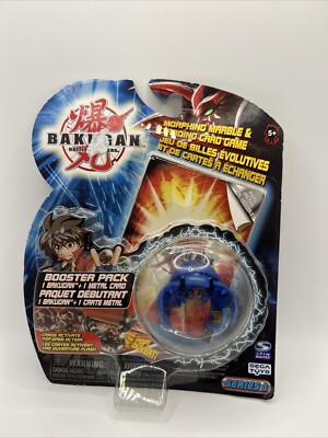 Bakugan Aquos Blue Laserman Series 1 B1 Classic Smaller Sealed Booster Pack RARE