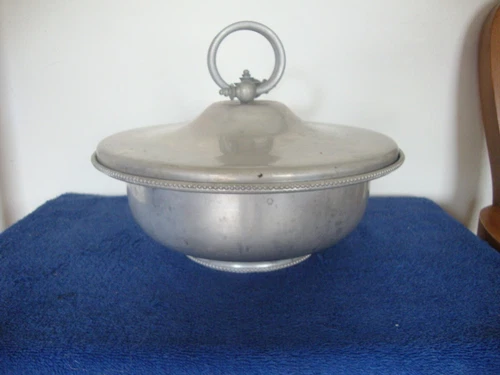 Vintage Kitchen Mid Century Modern ALUMINUM  BW Buenilum Covered Serving Dish