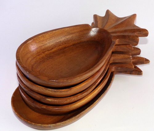 Blair Hawaii Monkey Pod Bowl MCM Alii Woods Honolulu Pineapple Shaped