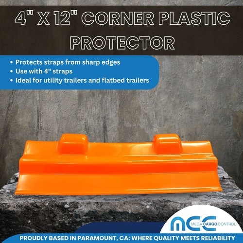 40 Pack 4" x 12" Plastic Corner Edge Protector For Flatbed Tow Truck Trailer - Foto 2 di 7