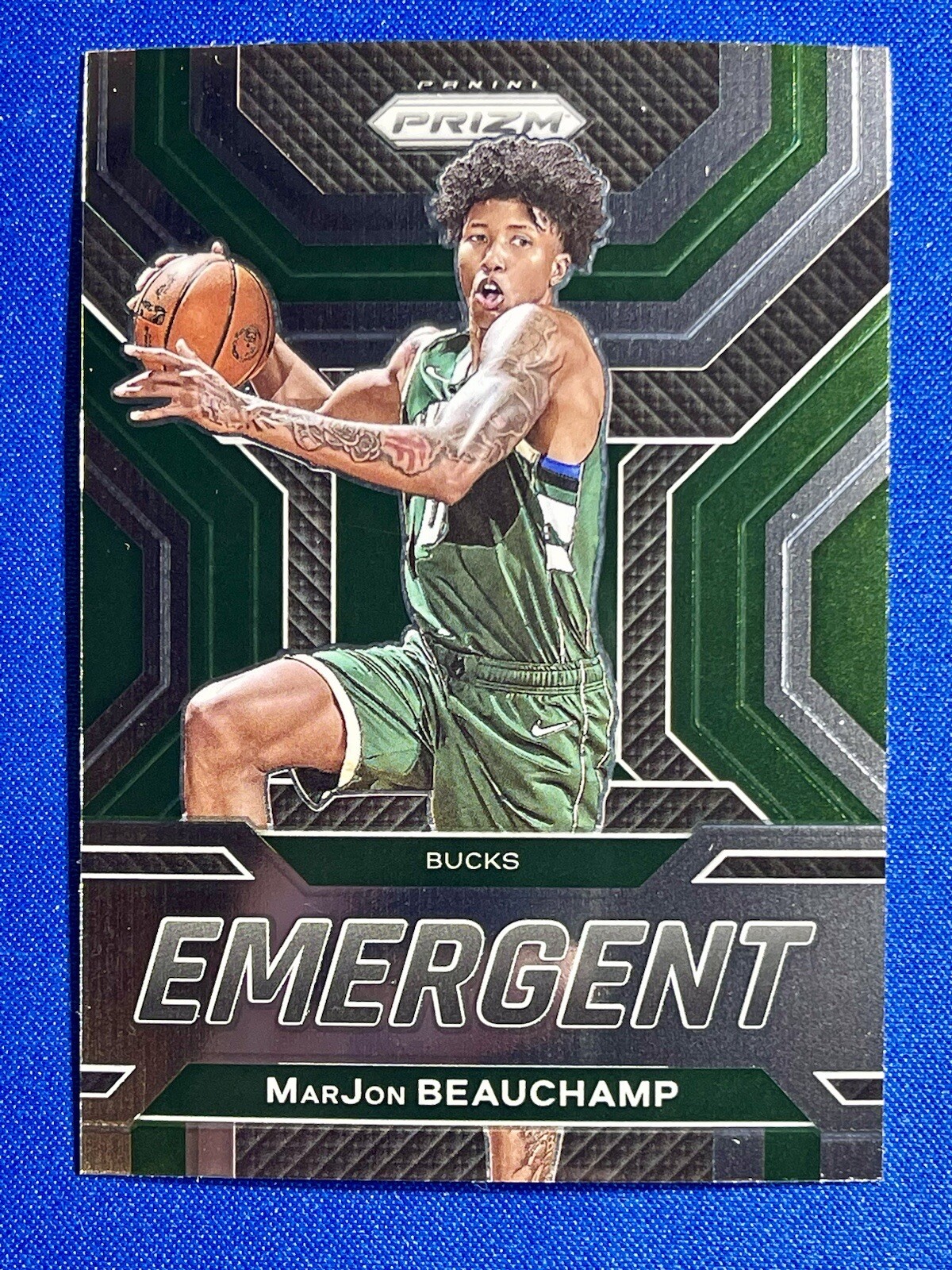 2022-23 Panini Prizm Emergent MarJon Beauchamp Rookie RC #3 Milwaukee Bucks