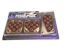 3pcs Set Gold Wood Grain Racing Pedal Pads Manual Transmission Pdl-5904g 3pcs Set Gold Wood Grain Racing Pedal Pads Manual Transmission Pdl-5904g