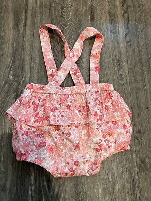 Jacadi Paris Pink Liberty Floral Bubble Romper,  Baby Girl ~ Free Shipping!