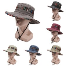 Summer Bucket Hat Outdoor Camping Cap Bike Hiking Fishing Hats Cowboy Sun Caps