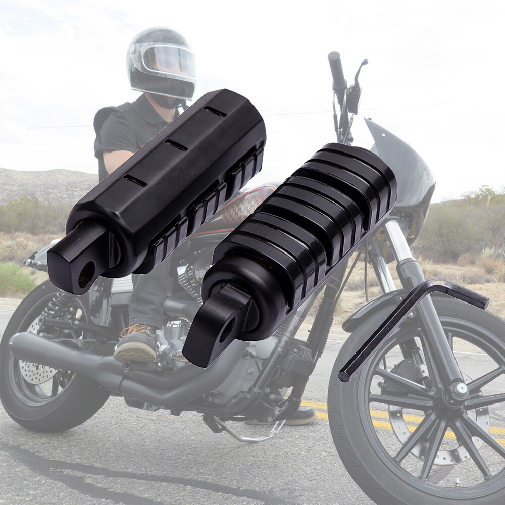 Motorcycle Black Highway Foot Pegs For Harley Touring Dyna