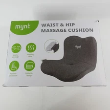 MYNT Waist & Hip Massage Cushion Lower Back Massager Seat w/ Heat Shiatsu