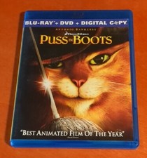 Puss in Boots blu-ray Antonio Banderas Guillermo Del Toro Salma Hayek
