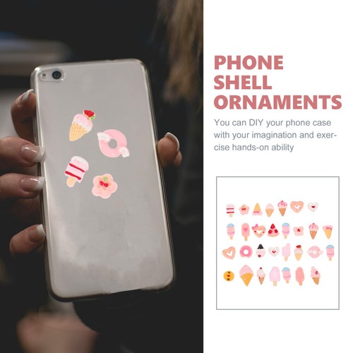 30 Pcs Simulated Food Nail Jewelry Creative Phone Case Charms Mini - 第 12/12 張圖片