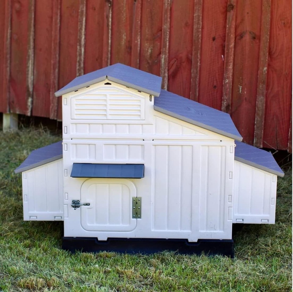 SnapLock Formex Chicken Coop White Plastic Predator Safe Coop for 8+ Chickens eBay