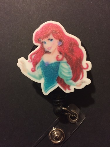 Disney Little Mermaid Retractable Badge Reel Holder - Picture 1 of 3