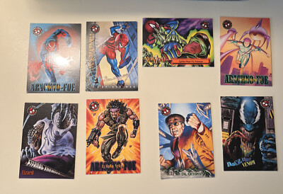 1996 Spider-Man Premium Fleer/Skybox Trading Cards Lot Of 8 #4,11