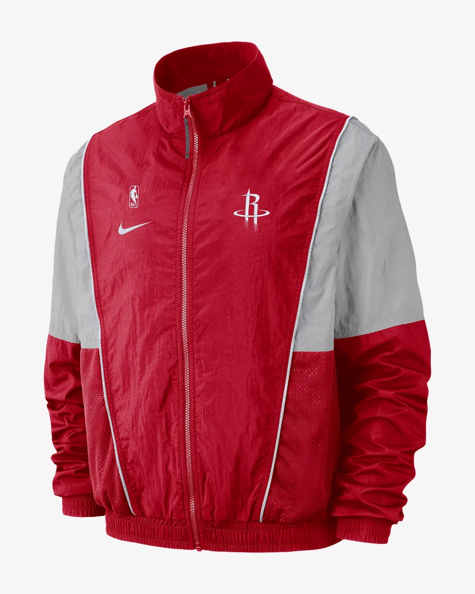 Nike Houston Rockets Retro Tracksuit Jacket Windbreaker Men s M
