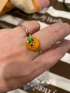 FLEXIBLE NEW*RARE*GORGEOUS GENUINE BUTTERSCOTCH AMBER稀有天然琥珀银镀金GOLDS925 RING