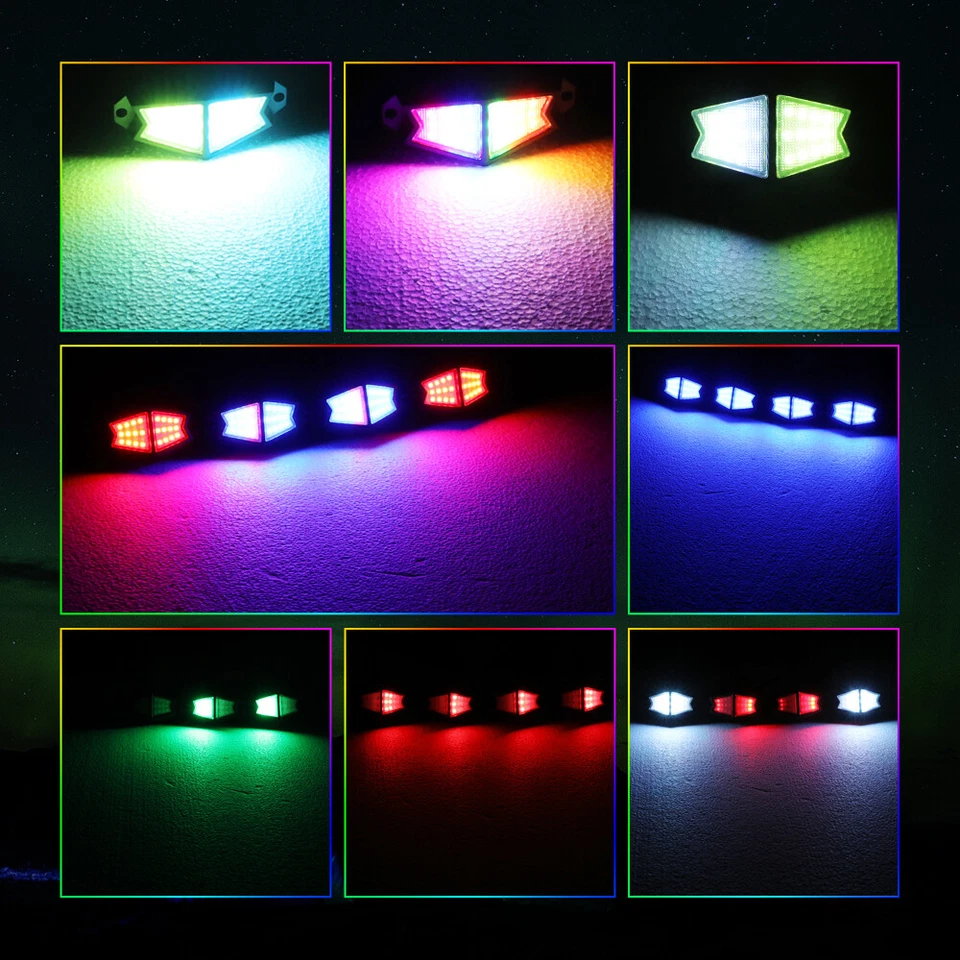 Kit de bocina de señal de giro UTV para Can-am Maverick X3 legal en la calle + 4 cápsulas luces de roca Foto 3 de 4